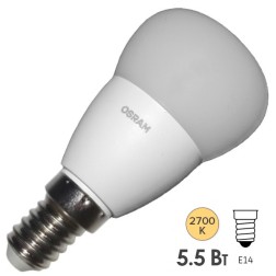 Лампа светодиодная шарик Osram LED CLAS P FR 40 5.5W/827 240° 470lm 220V E14 