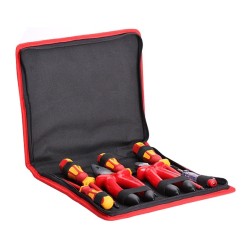 Набор изолированного инструмента до 1000В 7 предметов НИИ-09 КВТ  Набор изолированного инструмента до 1000В 7 предметов НИИ-09 КВТ