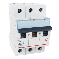 Автоматический выключатель Legrand TX3 B25A 3П 6kA (автомат) 