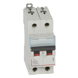 Автоматический выключатель Legrand DX3 2П B25A 6/10kA (автомат) 