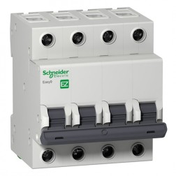 Автоматический выключатель Schneider Electric EASY 9 4П 50А B 4,5кА 400В (автомат) 