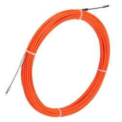 Протяжка кабельная из плетеного полиэстера Fortisflex PET d4,7mm L10m оранжевый (PET-1-4.7/10) 