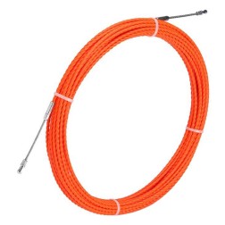 Протяжка кабельная из плетеного полиэстера Fortisflex PET d4,7mm L30m оранжевый (PET-1-4.7/30) 