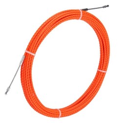 Протяжка кабельная из плетеного полиэстера Fortisflex PET d4,7mm L50m оранжевый (PET-1-4.7/50) 