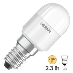 Лампа светодиодная для холодильника Osram SPECIAL T26 20 2,3W/827 FR E14 FREEZER 200lm теплый свет 