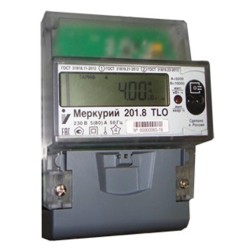 Электросчетчик Меркурий 201.8 TLO 5-80А/230В кл.т.2,0 многотарифный ЖКИ PLC модем 