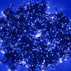 Гирлянда LED ClipLight 24V, 5 нитей по 20 метров, цвет диодов Синий, Flashing (Белый) 