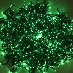 Гирлянда LED ClipLight 24V, 5 нитей по 20 метров, цвет диодов Зеленый, Flashing (Белый) 