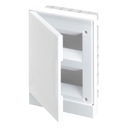 ABB Basic E Шкаф в нишу 16М (2x8) белая непрозрачная дверь (c клеммами) BEF401216 