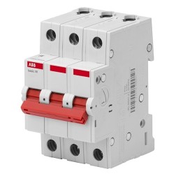 Выключатель нагрузки ABB Basic M 3P 25A (рубильник модульный) BMD51325 