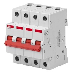 Выключатель нагрузки ABB Basic M 4P 40A (рубильник модульный) BMD51440 