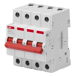 Выключатель нагрузки ABB Basic M 4P 63A (рубильник модульный) BMD51463 