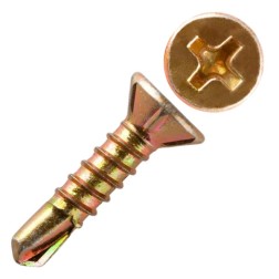 Саморезы оконные 3,9х32 с буром желтые (ведро 500шт)  Саморезы оконные 3,9х32 с буром желтые (ведро 500шт)