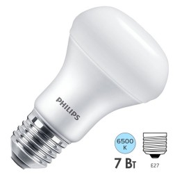 Светодиодная лампа Philips LED R63 ESS 7W (70W) 230V 6500K E27 720lm L102x63mm (матов./дневной) 