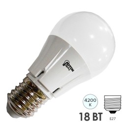 Лампа светодиодная FL-LED-A60 18W 4200К 1650lm 220V E27 белый свет 