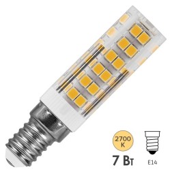 Лампа светодиодная Feron T16 LB-433 7W 2700K 230V E14 теплый свет d16x65mm 