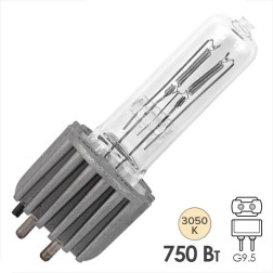 Лампа специальная галогенная Osram 93729 LL HPL 750W 230V G9.5 1500h 3050K 15600Lm (PHILIPS 7008) 