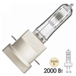 Лампа специальная галогенная Osram 64788 FTM CP/72(43) 2000W 230V GY16 400h 3200K (GE30497/PH 6994P) 