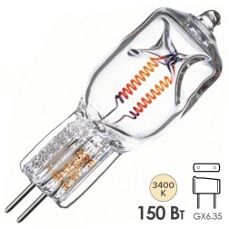 Лампа специальная галогенная Osram 64502 150W 230V GX6.35 25h 3400K (PHILIPS VL150) 