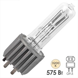 Лампа специальная галогенная Osram 93728 HPL 575W 230V G9.5 400h 3200K (PHILIPS 7007) 