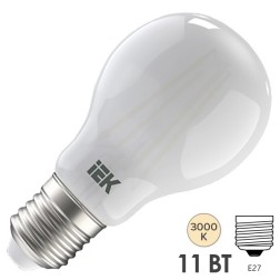 Лампа LED A60 груша матовая 11Вт 230В 3000К E27 серия 360° IEK 615579 