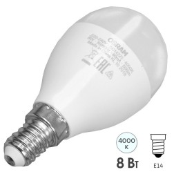 Лампа светодиодная Osram LED шарик LS CLASSIC P 8W (75W) 840 230V FR E14 800lm 240° 15000h 