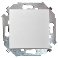 Выключатель одноклавишный Simon Simon 15 Белый (в сборе) 