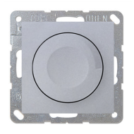 Светорегулятор поворотный 500 Вт Simon Simon 15 Алюминий (в сборе) 