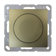 Светорегулятор поворотный 500 Вт Simon Simon 15 Шампань (в сборе) 