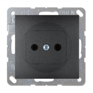 Розетка без заземления Simon Simon 15 Графит (в сборе) 