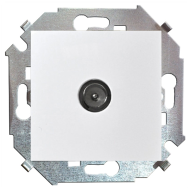 Розетка TV простая Simon Simon 15 Белый (в сборе) 