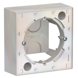 Коробка 1 пост для накладного монтажа SE AtlasDesign, жемчуг 