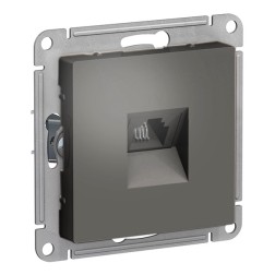 Розетка компьютерная RJ45 кат 5Е SE AtlasDesign, сталь 