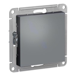 Одноклавишный выключатель 10А SE AtlasDesign, грифель [уп 10 шт] 