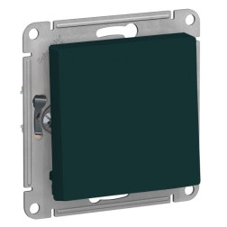 Одноклавишный выключатель 10А SE AtlasDesign, изумруд [уп 5 шт] 