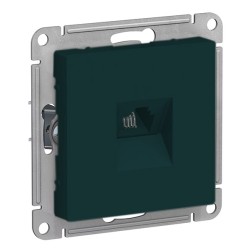 Розетка телефонная RJ11 SE AtlasDesign, изумруд 