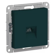 Розетка компьютерная RJ45 кат 5Е SE AtlasDesign, изумруд 