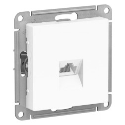 Розетка компьютерная RJ45 кат 5Е SE AtlasDesign, белый [уп 10 шт] 