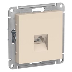 Розетка компьютерная RJ45 кат 5Е SE AtlasDesign, бежевый [уп 10 шт] 