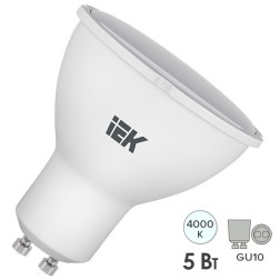 Лампа светодиодная ECO PAR16 софит 5Вт 230В 4000К GU10 IEK 