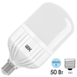 Лампа светодиодная HP 50Вт 230В 6500К E40 282x138mm IEK 