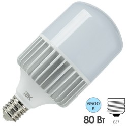 Лампа светодиодная HP 80Вт 230В 6500К E40 136x272mm IEK 