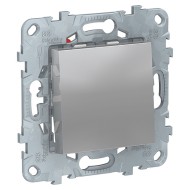 Переключатель одноклавишный перекрестный 10A 250В SE Unica NEW, алюминий