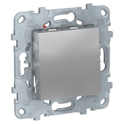 Переключатель одноклавишный перекрестный 10A  250В SE Unica NEW, алюминий 