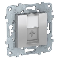 Розетка компьютерная RJ45 одиночная  кат. 6 UTP SE Unica NEW, бежевый 