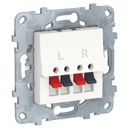 Аудиорозетка одинарная SE Unica NEW, белый  Аудиорозетка одинарная SE Unica NEW, белый