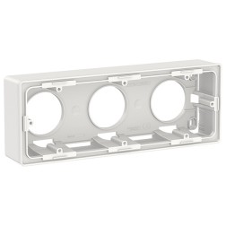 Коробка для открытой установки 3 поста SE Unica NEW, белый 