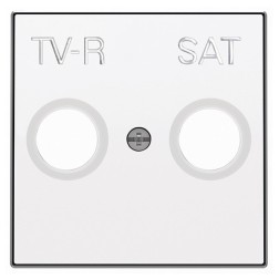 Накладка для TV-R-SAT розетки ABB Sky, альпийский белый (8550.1 BL) 