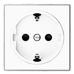 Накладка для розетки SCHUKO ABB Sky, альпийский белый (8588 BL) 