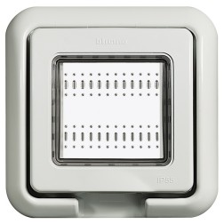 Влагозащитная крышка IP55 Idrobox 2 модуля LivingLight серый RAL7035 